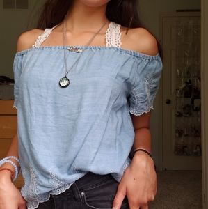 Forever 21 off-shoulder blouse.